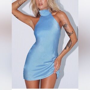 NWOT Princess Polly Take Me Back Mini Dress Blue